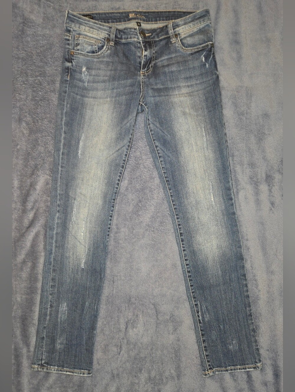 Kut from the Kloth Skinny Jeans in Light Wash Blue